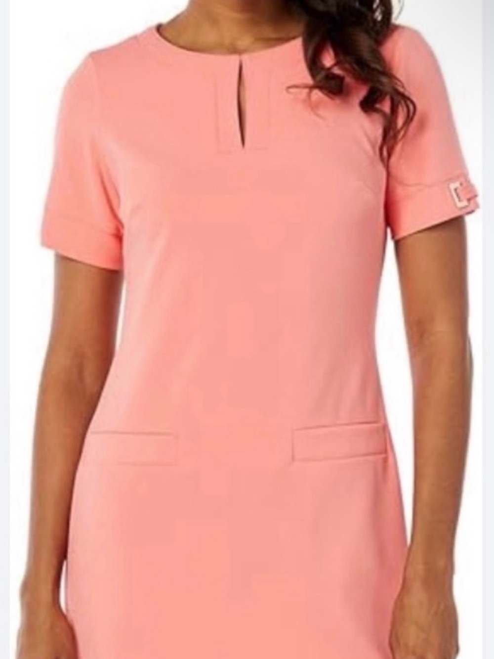 Tommy Hilfiger Coral Short Sleeve Shift Dress